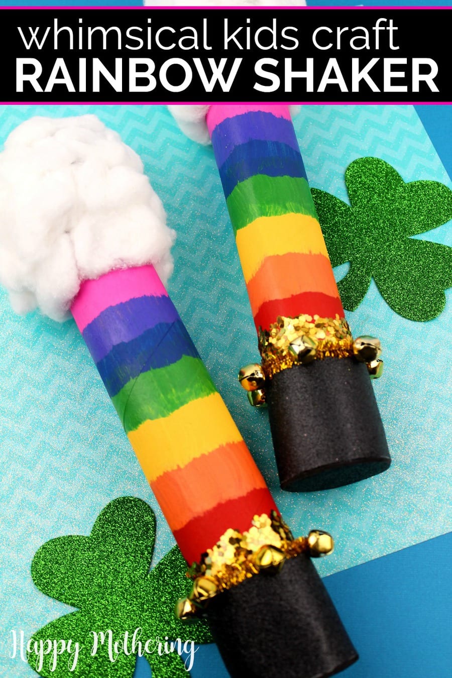 Rainbow Shakers Rainbow shakers activity for kids on St. Patrick's Day