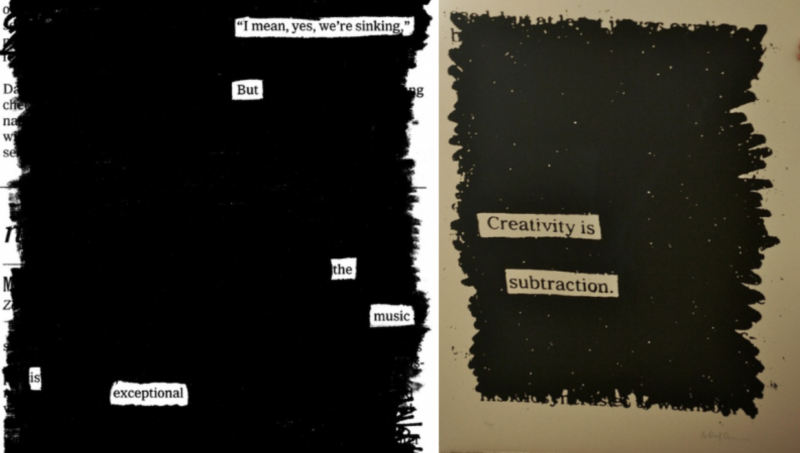 blackout-poetry-1 Blackout poetry example