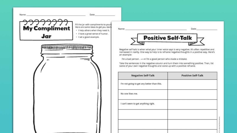 Compliment Jar and Positive Self-Talk