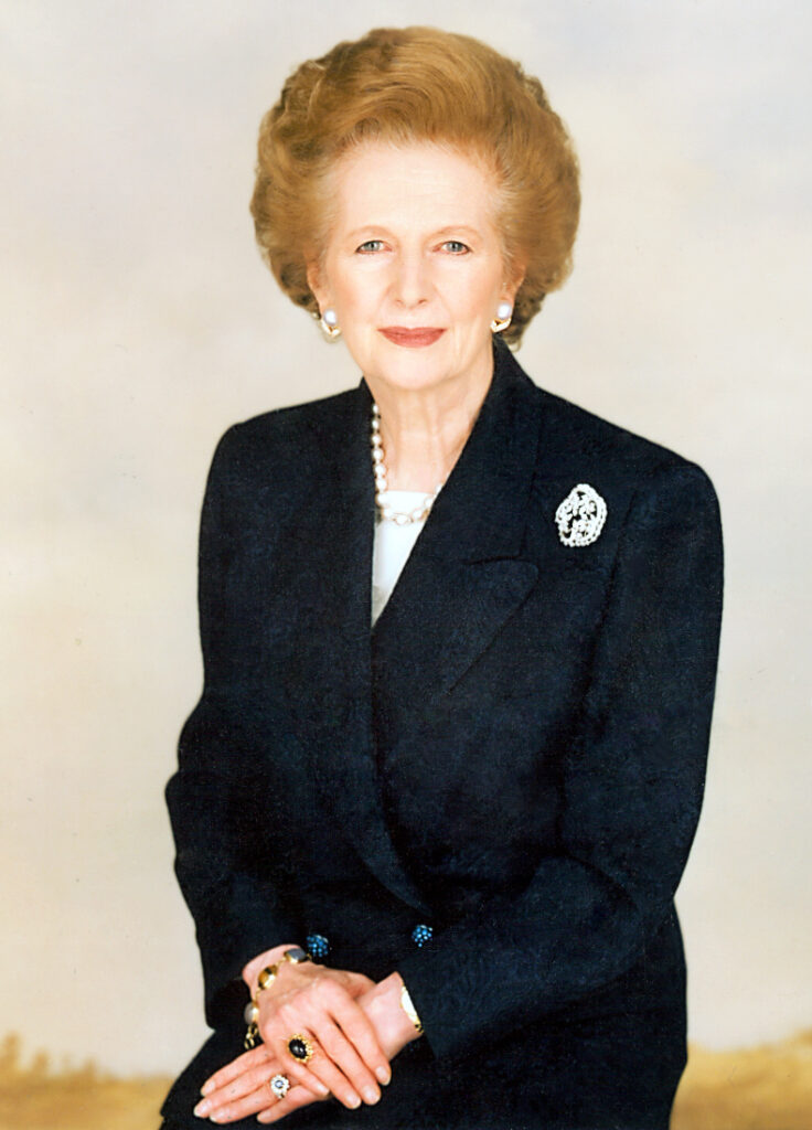 Famous Women in History Portrait of Margaret Thatcher