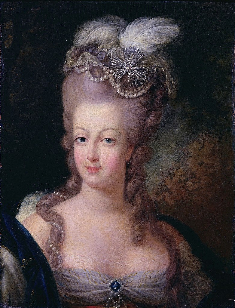 Famous Women in History Portrait of Queen Marie Antoinette of France, 1775, on the list of famous women in history.