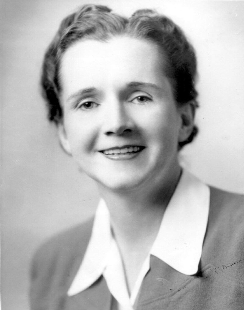 Famous Women in History Rachel Carson, author of Silent Spring. Official photo as FWS employee. c. 1940.