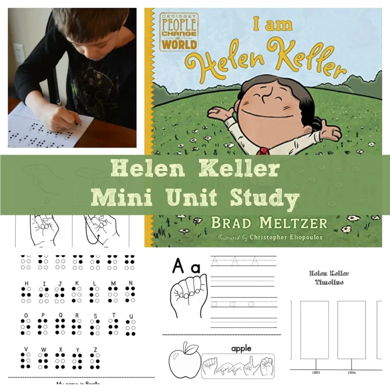 helen-keller-mini-unit helen keller unit for women's history month activity and ideas