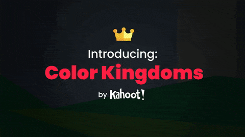 Kahoot Ideas: Games Animated GIF explaining Color Kingdoms by Kahoot