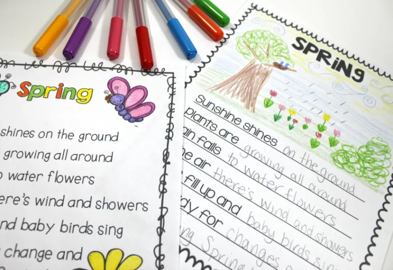 poetry Children's poetry worksheets to be used for read across america activities