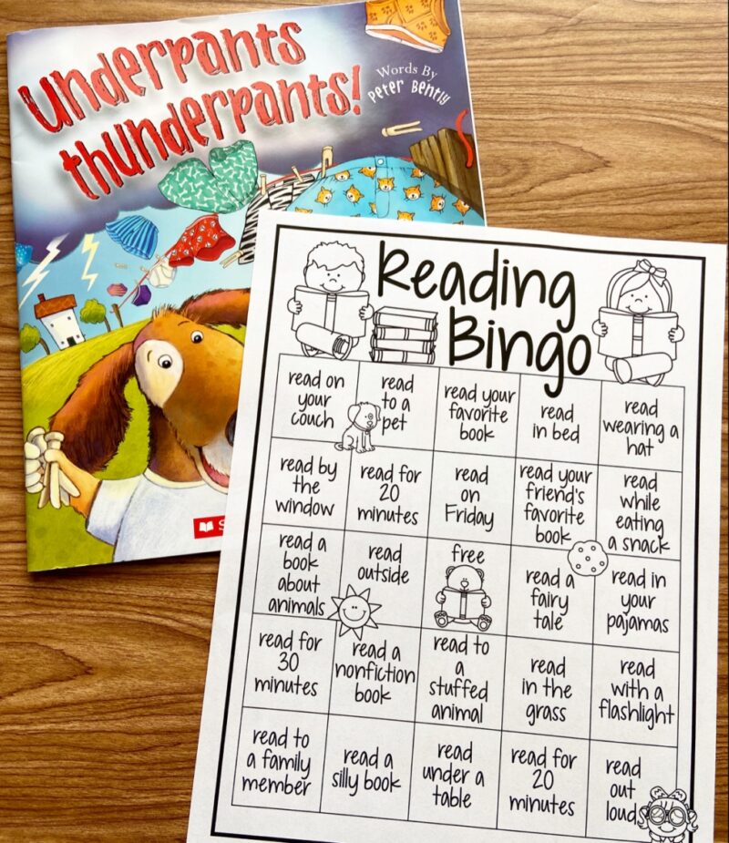 reading-bingo A Reading Bingo card with reading activities listed in squares as an example of read across america activities