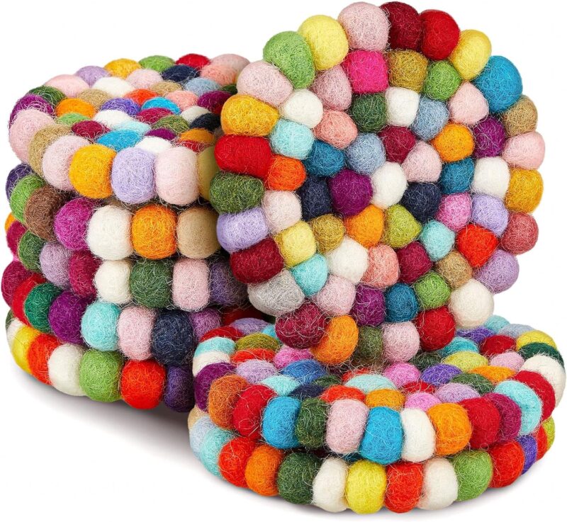 The 29 Small, Inexpensive Things That Teachers Say Paid For Themselves Almost Immediately Teachers small inexpensive things: wool coasters