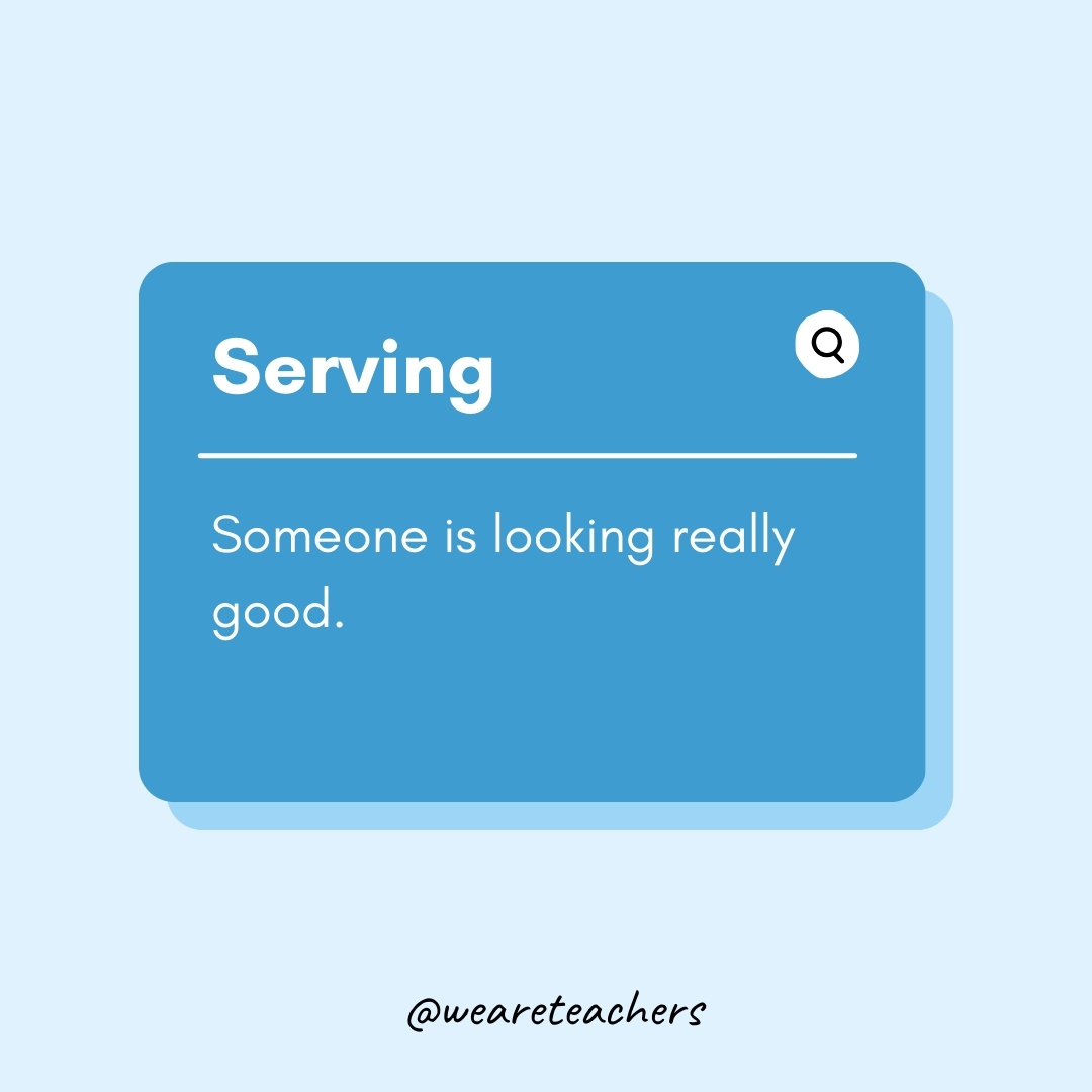 Serving Someone is looking really good. Serving
Someone is looking really good.