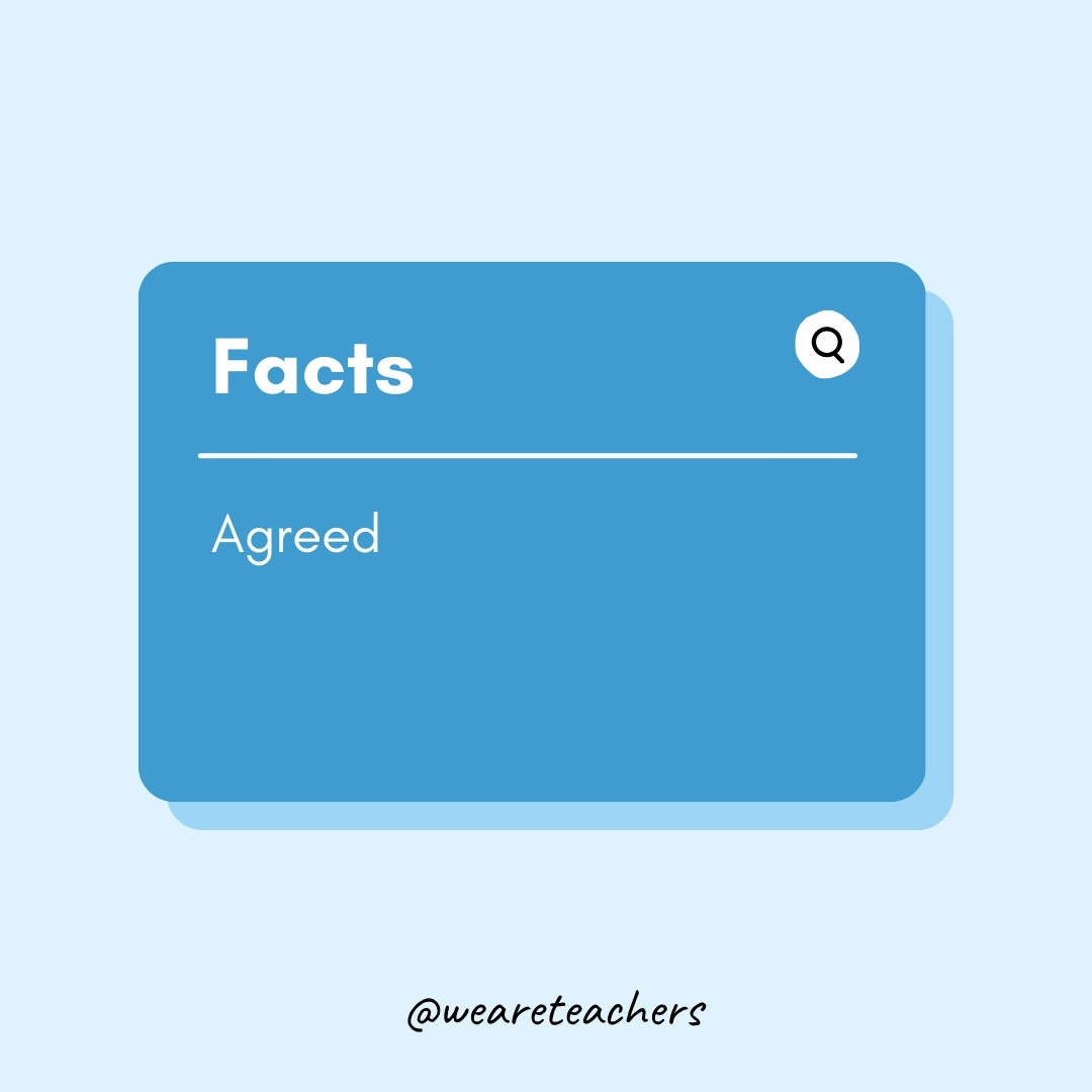 Facts Agreed Facts
Agreed- Teen Slang