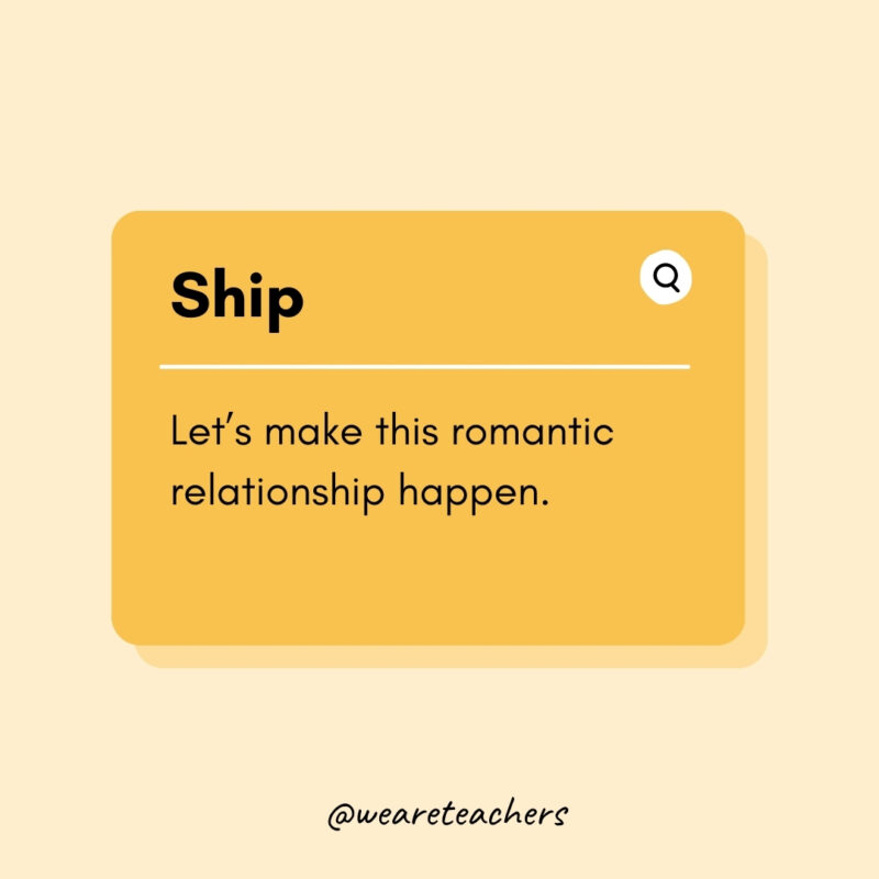 Ship Let’s make this romantic relationship happen. Ship
Let’s make this romantic relationship happen.