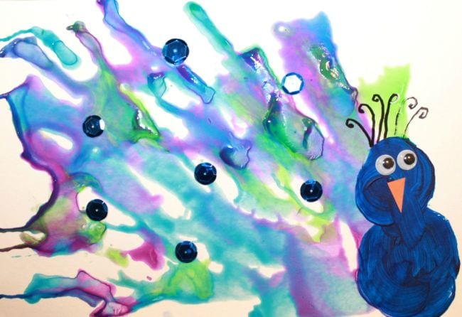 Kindergarten Art Learn Play Read Different shapes in different primary colors are shown in this painting.