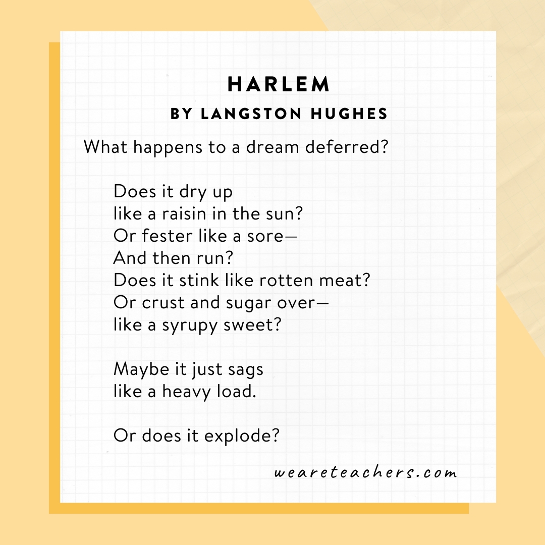 Middle-School-Poems-9 Harlem by Langston Hughes