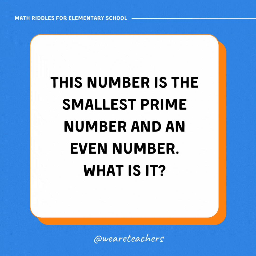 This number is the smallest prime number and an even number. What is it? This number is the smallest prime number and an even number. What is it?