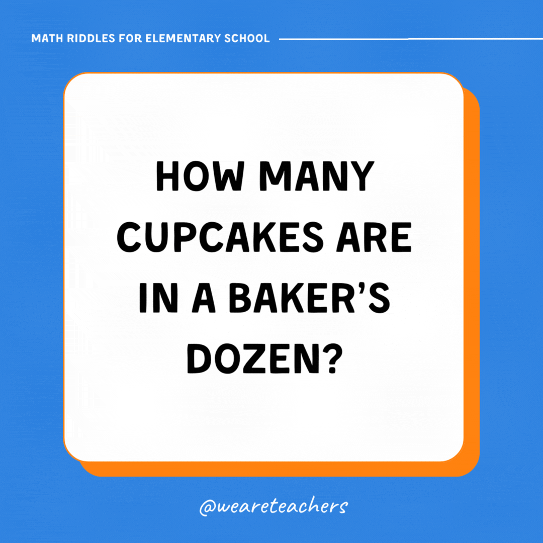 How many cupcakes are in a baker’s dozen? How many cupcakes are in a baker’s dozen?