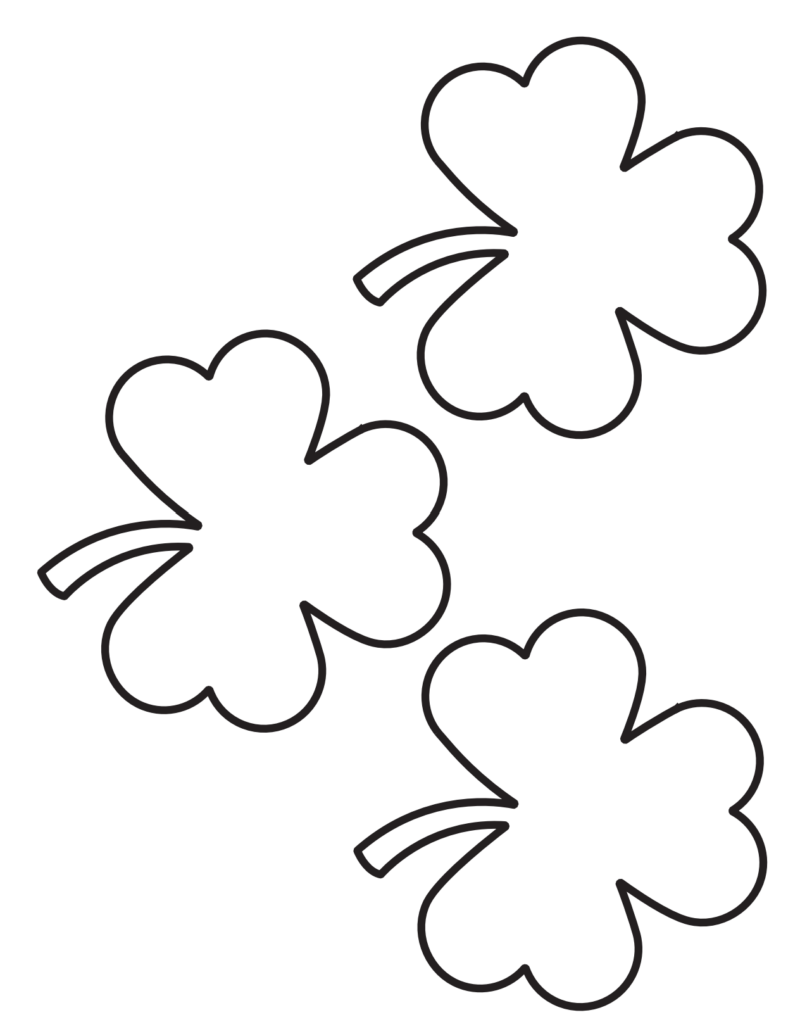 Image 1-22-24 at 1.06 PM (1) Three small shamrocks on printable sheet.