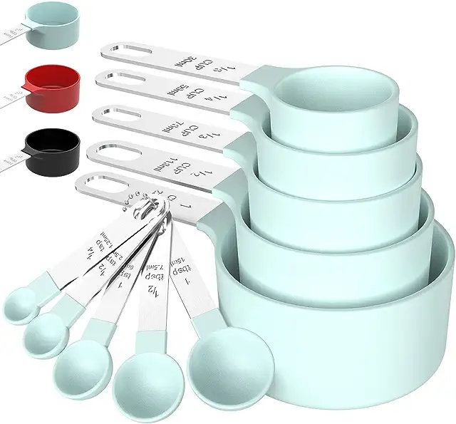 measuring-cups-and-spoons set of measuring cups and spoons for teaching fractions