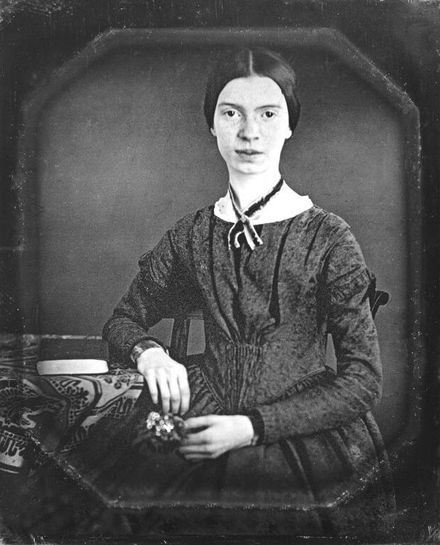 emily-dickinson black and white photo of emily dickinson