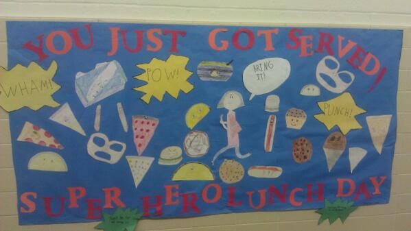 school-lunch-bulletin-board-1 you got served bulletin board about cafeteria workers