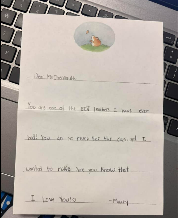 teacher-thank-you-notes-ashley-c Ashley C. shares this incredibly heartwarming thank you note to teacher from a student. How sweet!