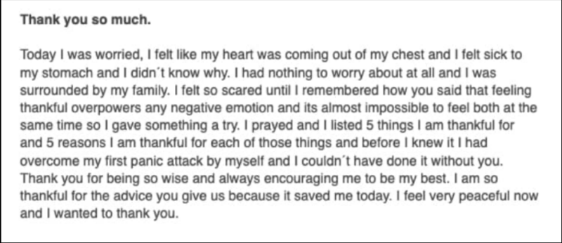 teacher-thank-you-notes-barbara-g This student sent Barbara G. a note to let her know just how much she helped her feel safe, secure, and reassured during a difficult moment.