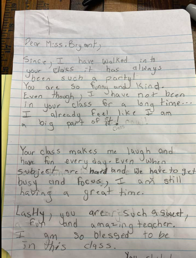 teacher-thank-you-notes-presley-b Your class has always been such a party thank you note for educator