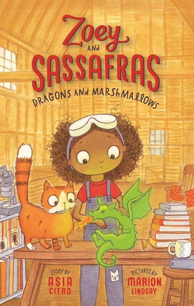 zoey-sassafras Book cover of Zoey and Sassafras series by Asia Citro, as an example of chapter books for second graders