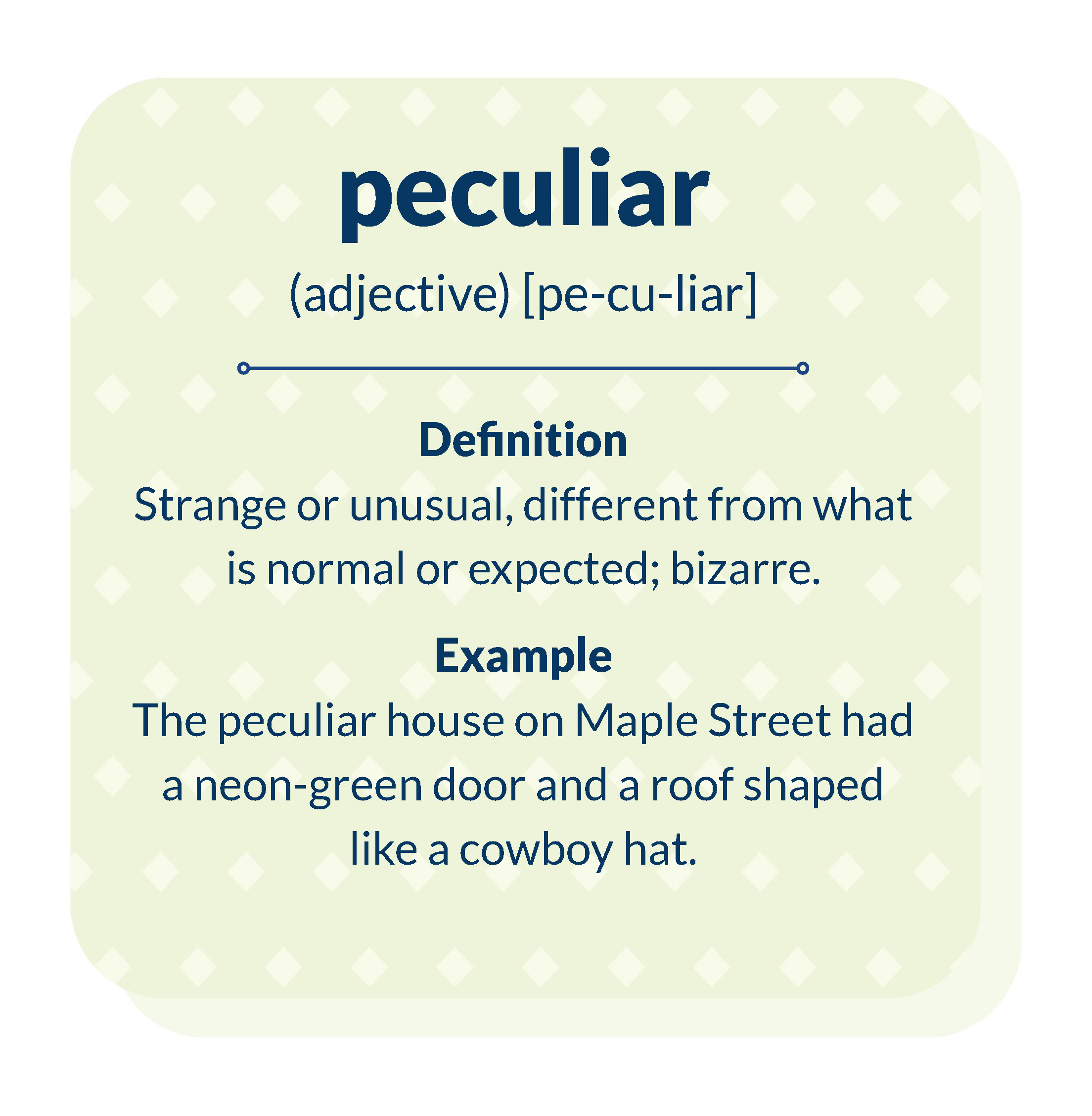 peculiar