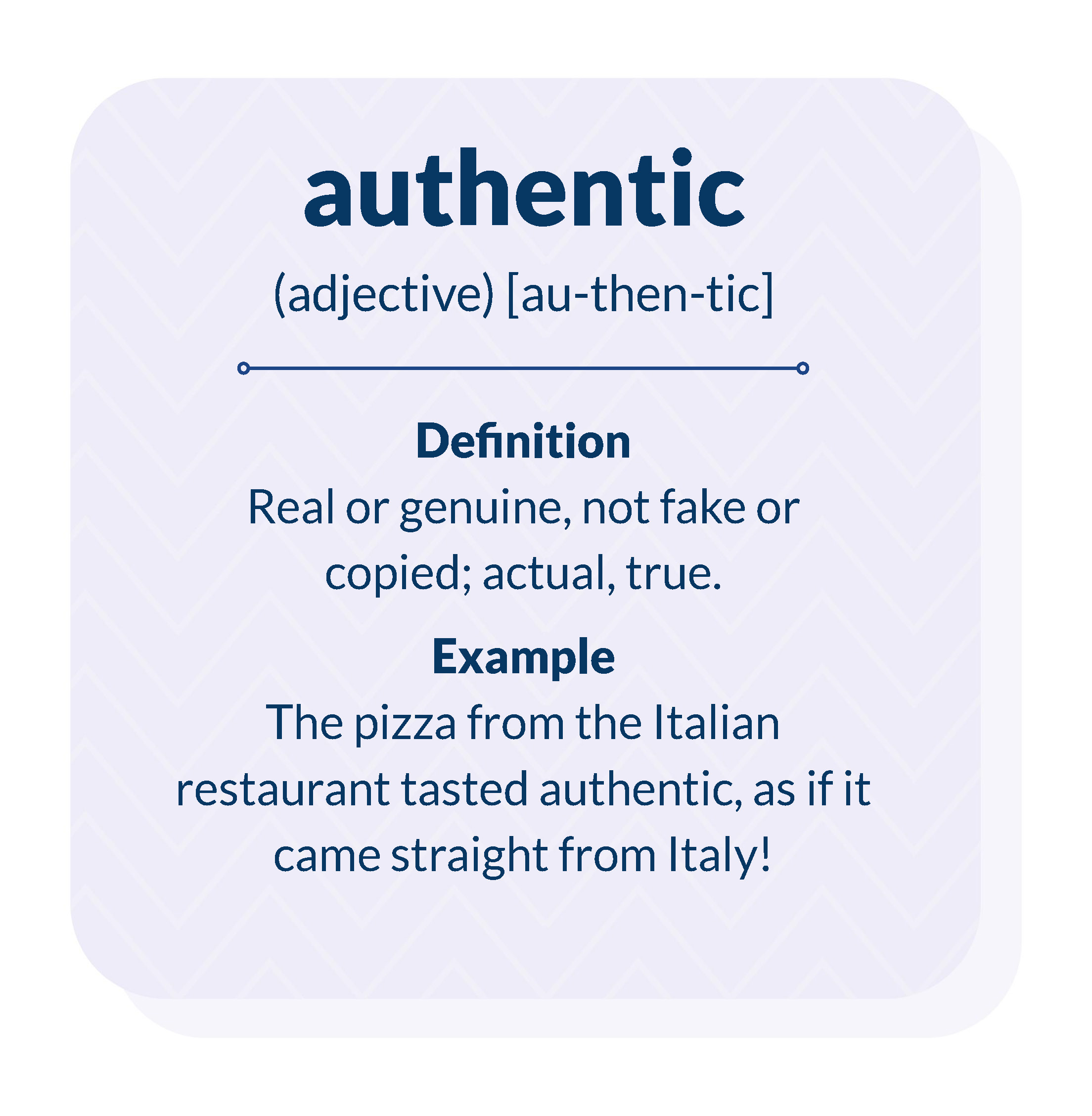 authentic