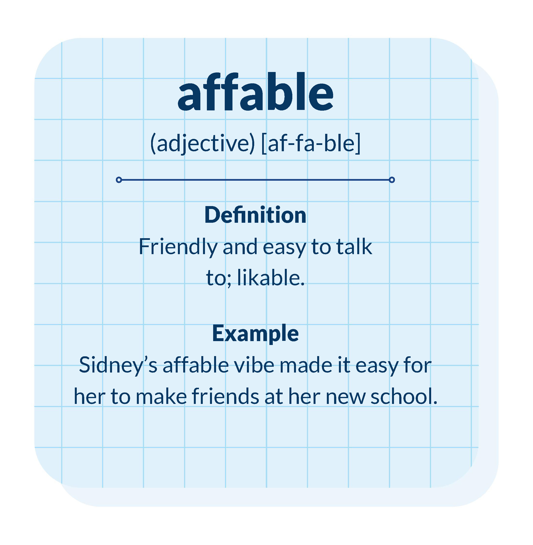 affable