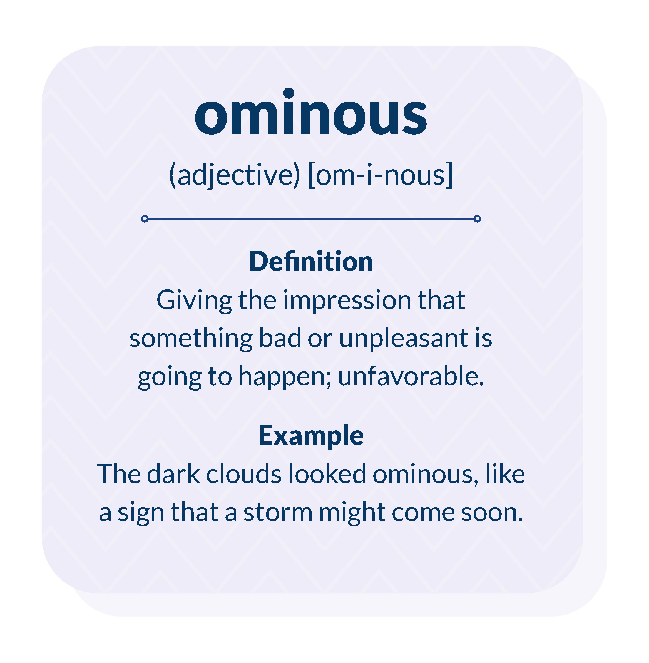 ominous
