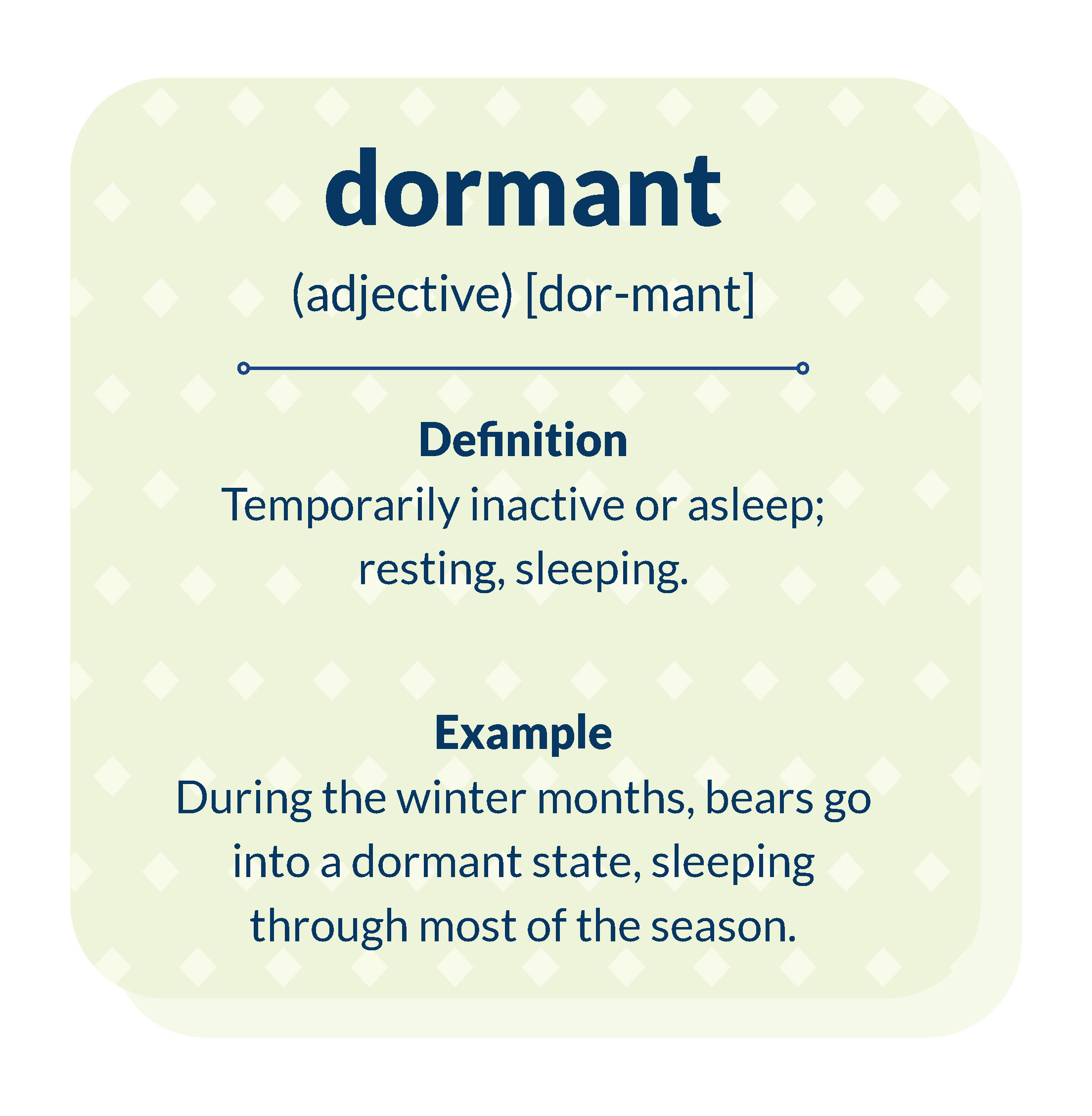 dormant