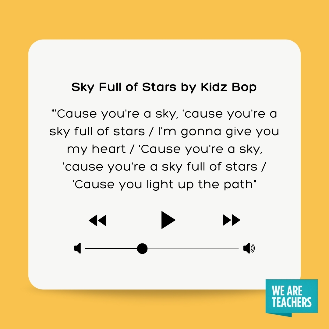 Sky Full of Stars by Kidz Bop