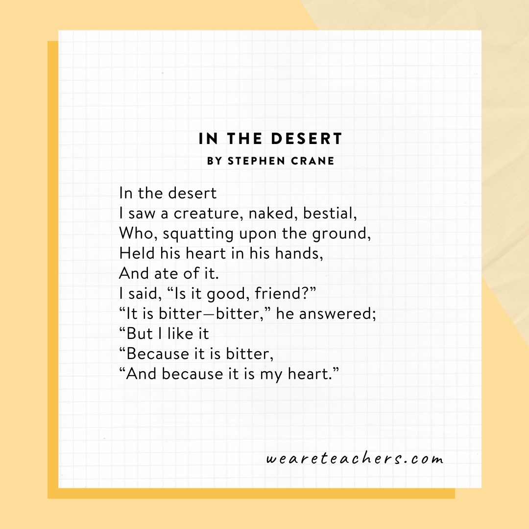 Free-Verse-Poems-12 In the Desert by Stephen Crane