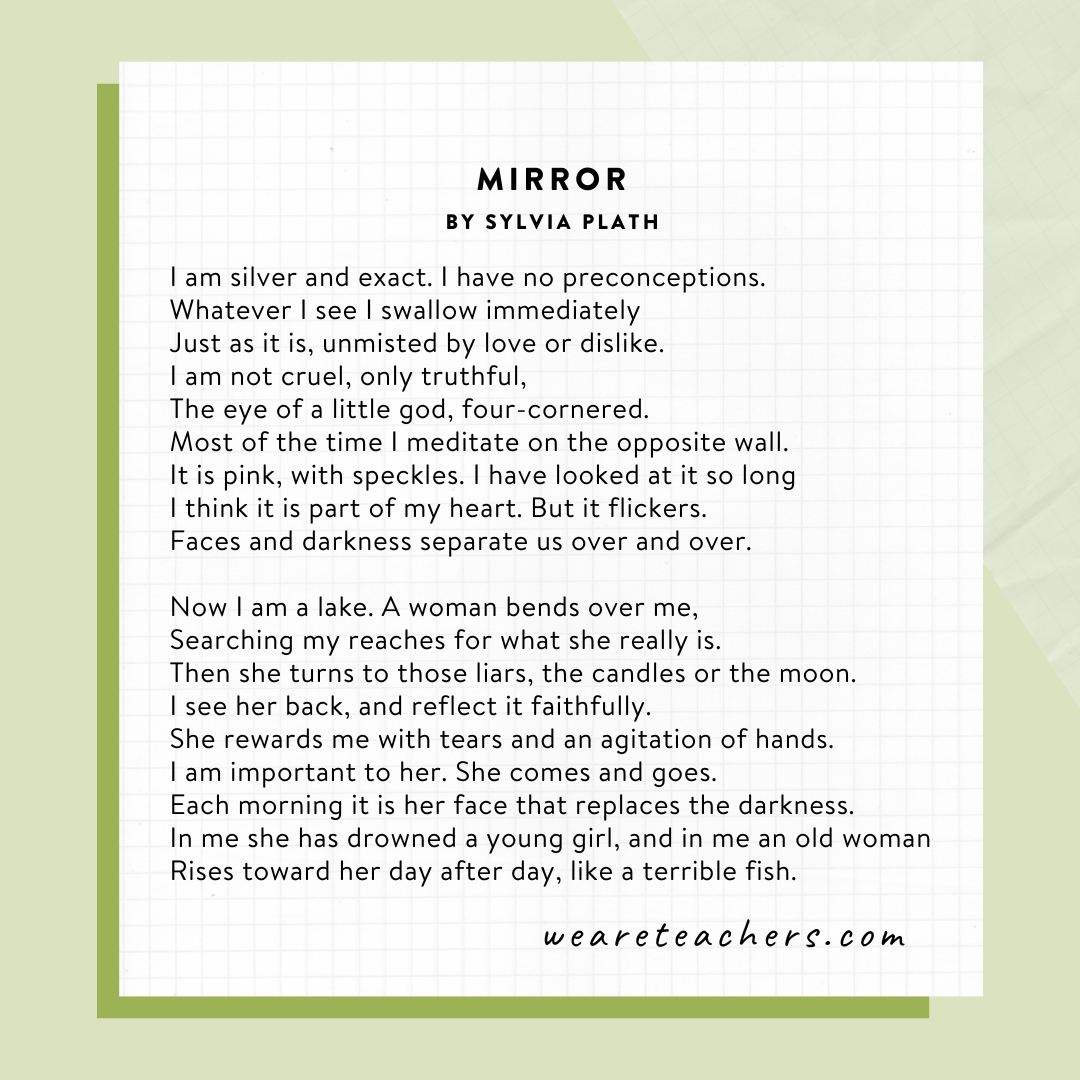 Free-Verse-Poems-13 Mirror by Sylvia Plath