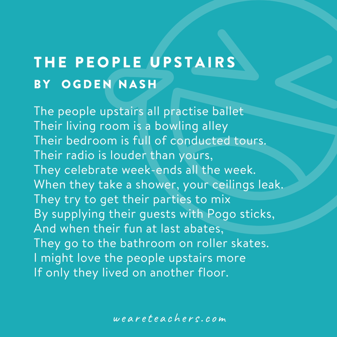Funny-Poems-7 The People Upstairs by Ogden Nash