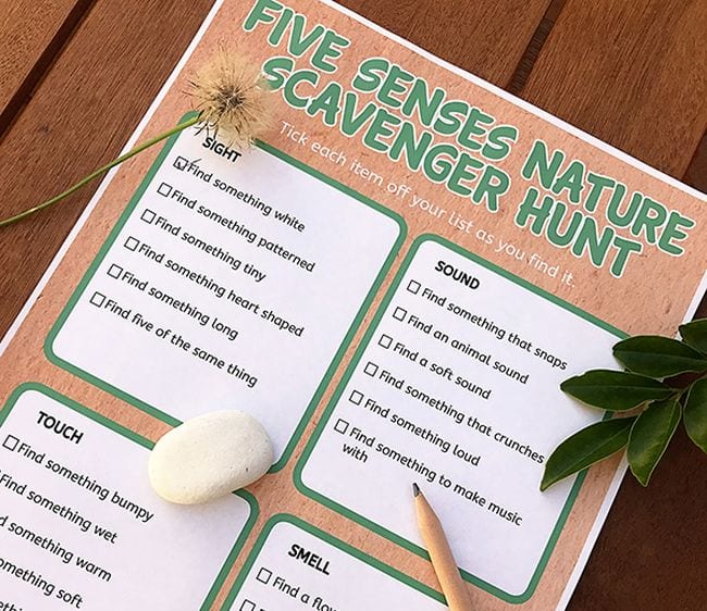 Outside Science Scavenger Hunt Childhood 101