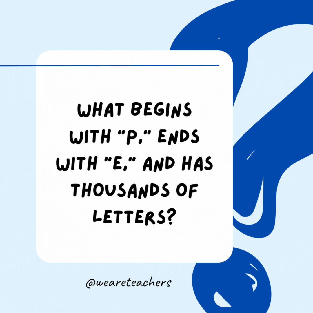 What begins with 