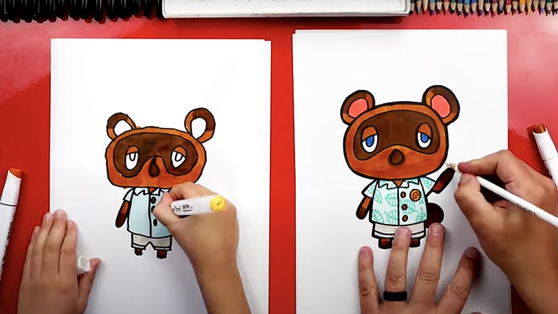 WAT_Images_Arts-Crafts-05_ArtforKidsHub Animal Crossing character drawing