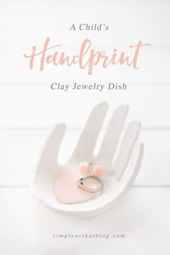 handprint-jewelry-dish Jewelry holder made from a casting of a child's hand as an example of summer crafts for kids