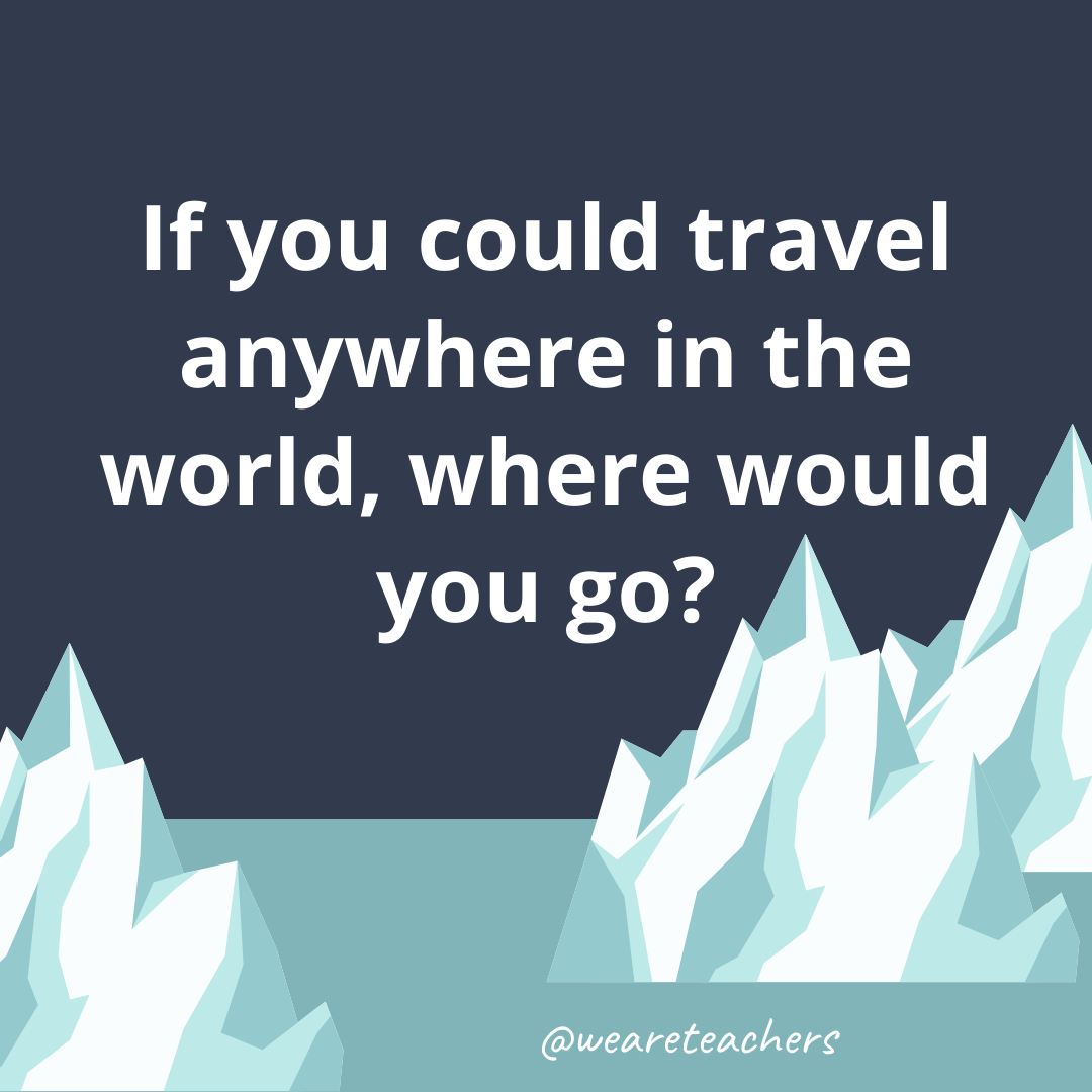 If you could travel anywhere in the world, where would you go? If you could travel anywhere in the world, where would you go?
