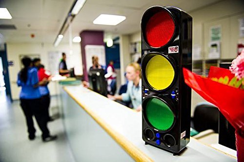 Yacker Tracker Noise Meter The Yacker Tracker looks like a real traffic light and is one of the best noise meters for classrooms