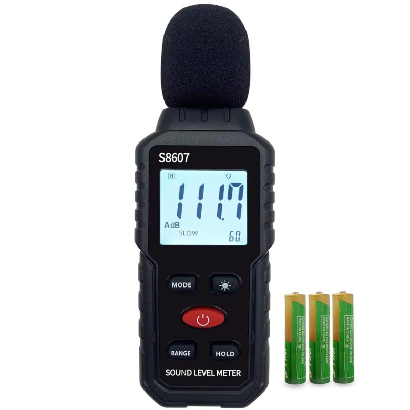 Digital Sound Level Metet Compact digital sound level monitor, an example of the best sound meters for classrooms