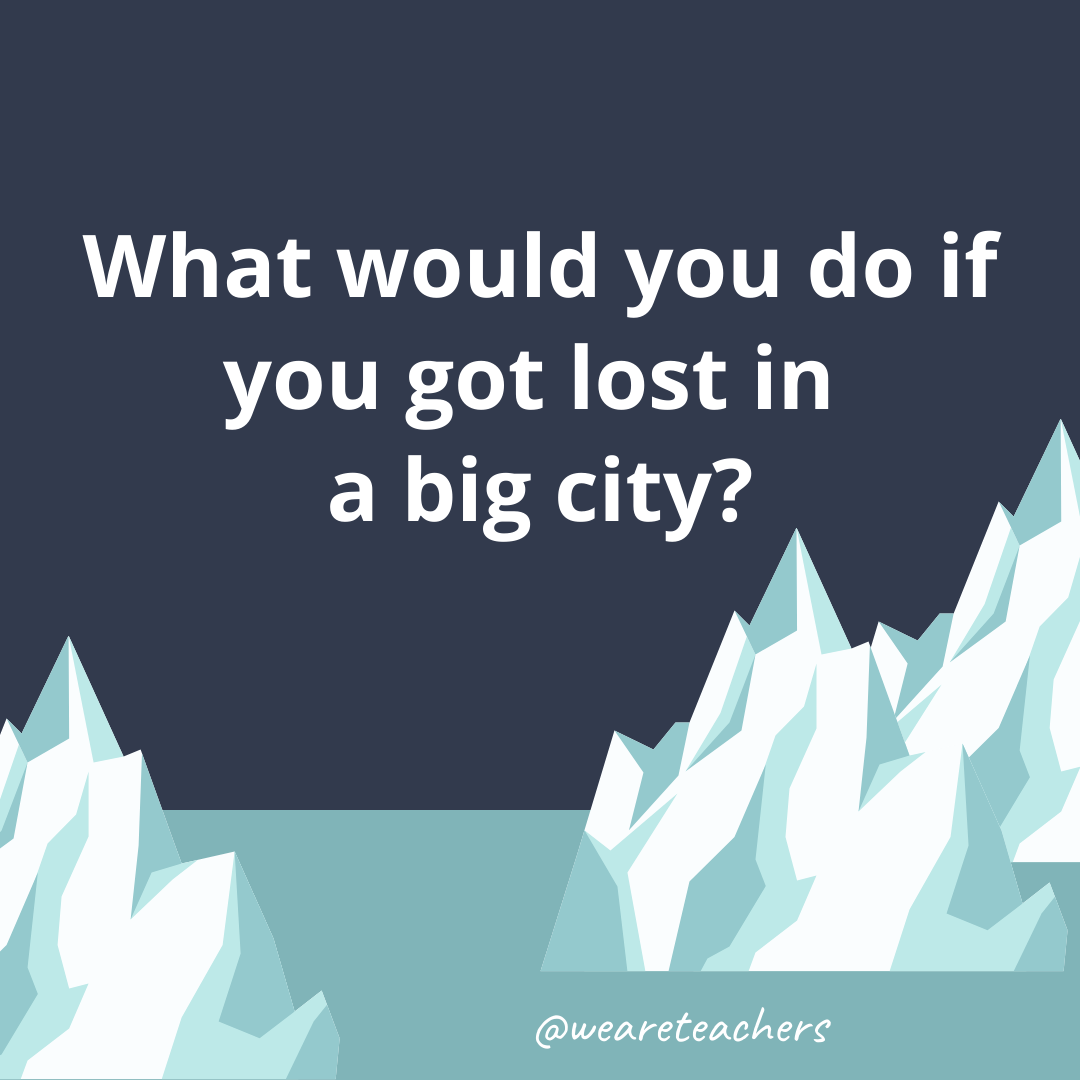 What would you do if you got lost in a big city? What would you do if you got lost in a big city?