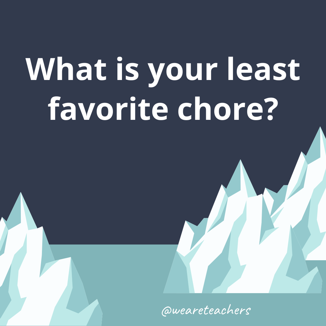 What is your least favorite chore? What is your least favorite chore?