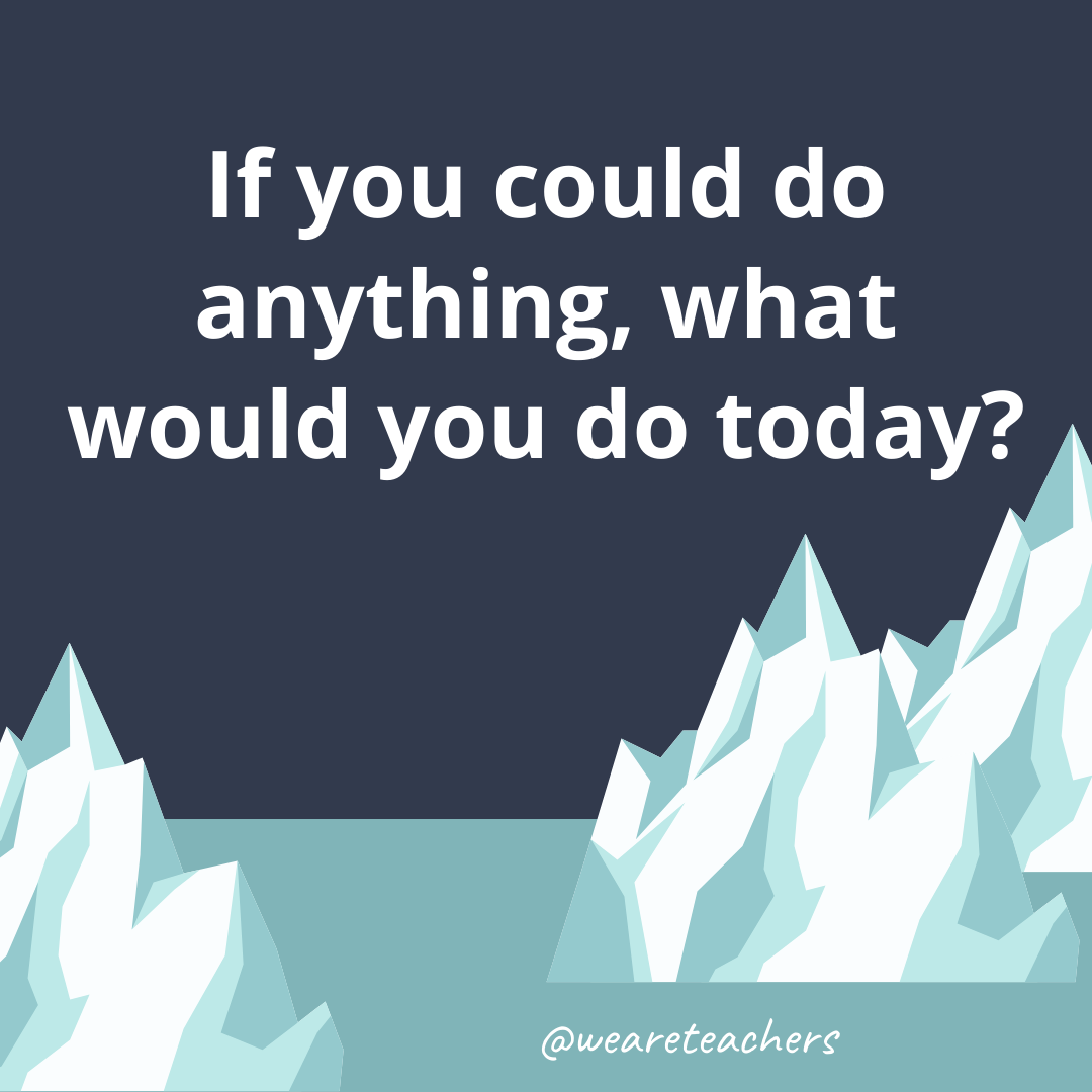 If you could do anything, what would you do today? If you could do anything, what would you do today?