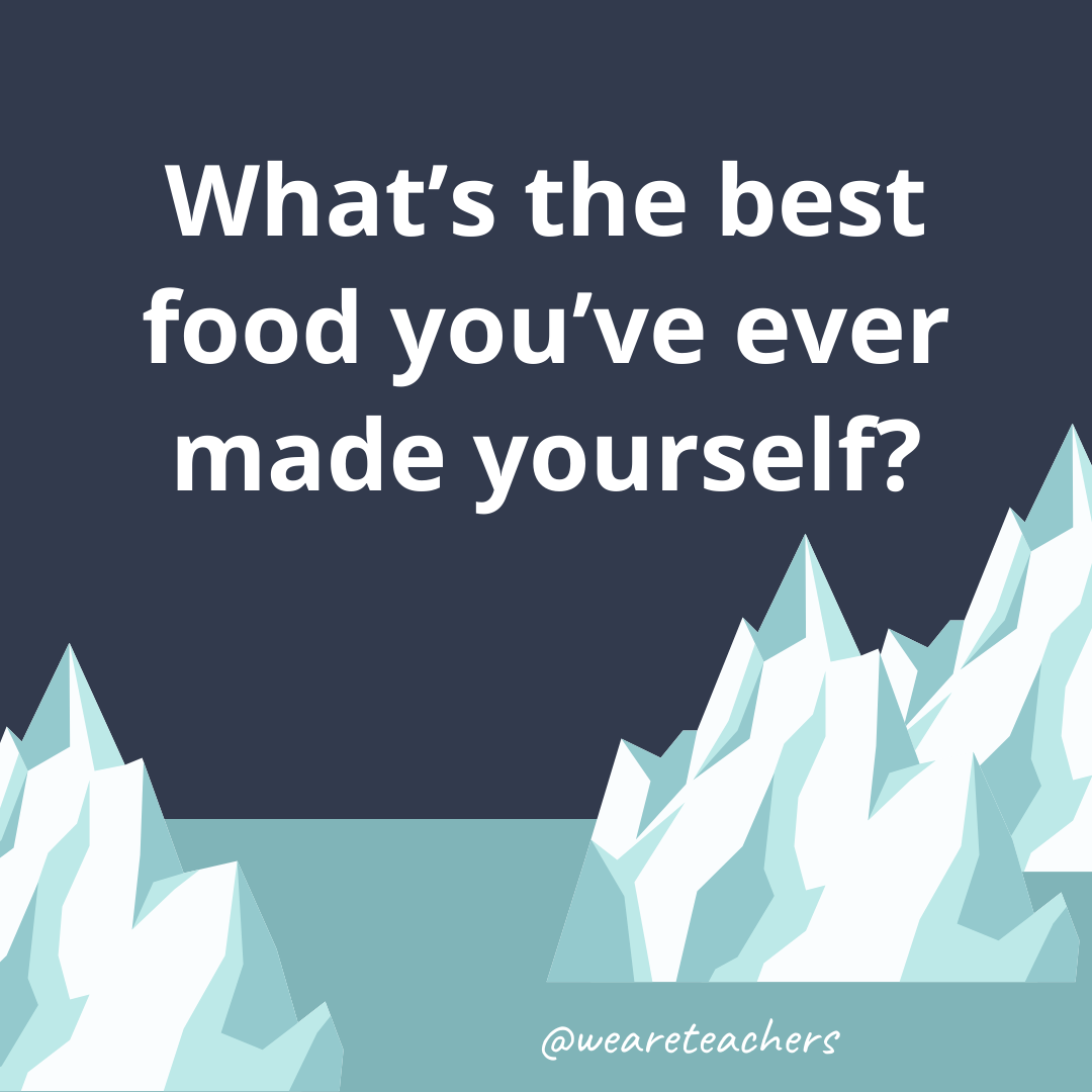 What’s the best food you’ve ever made yourself? What’s the best food you’ve ever made yourself?