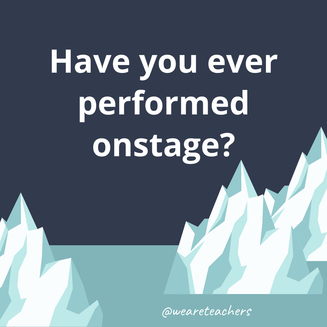 Have you ever cooked performed onstage? Have you ever cooked performed onstage?