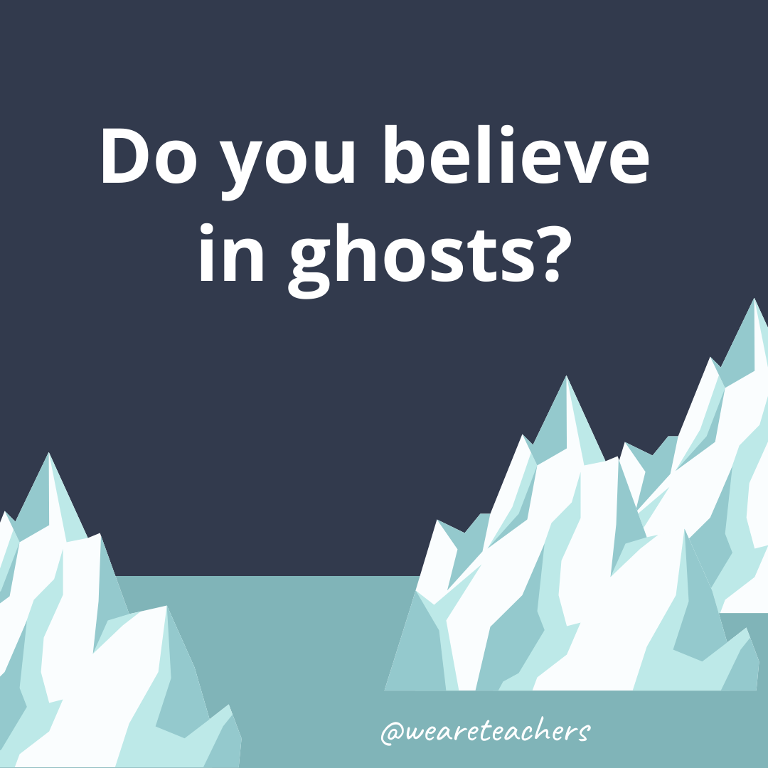 Do you believe in ghosts? Do you believe in ghosts?