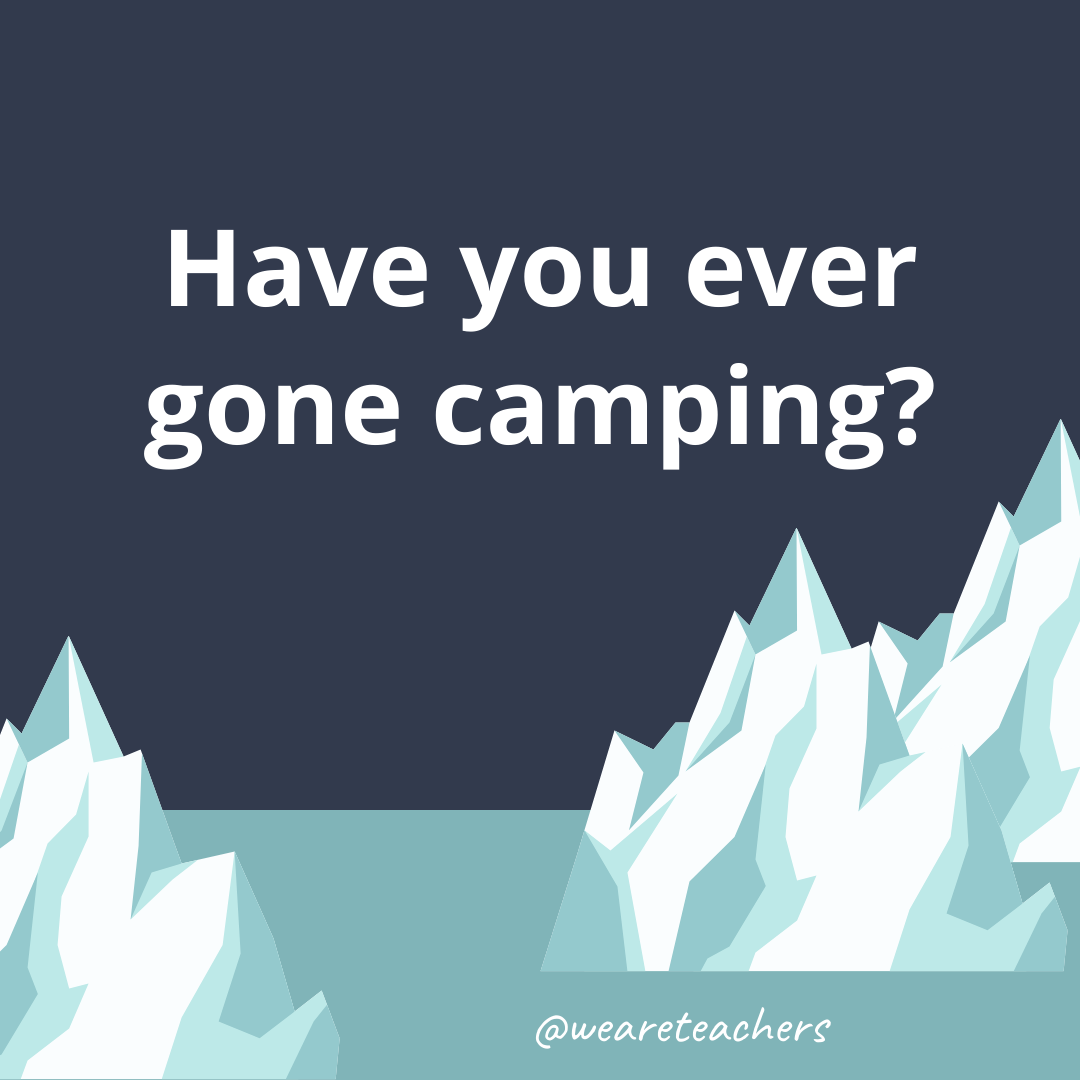 Have you ever gone camping? Have you ever gone camping?