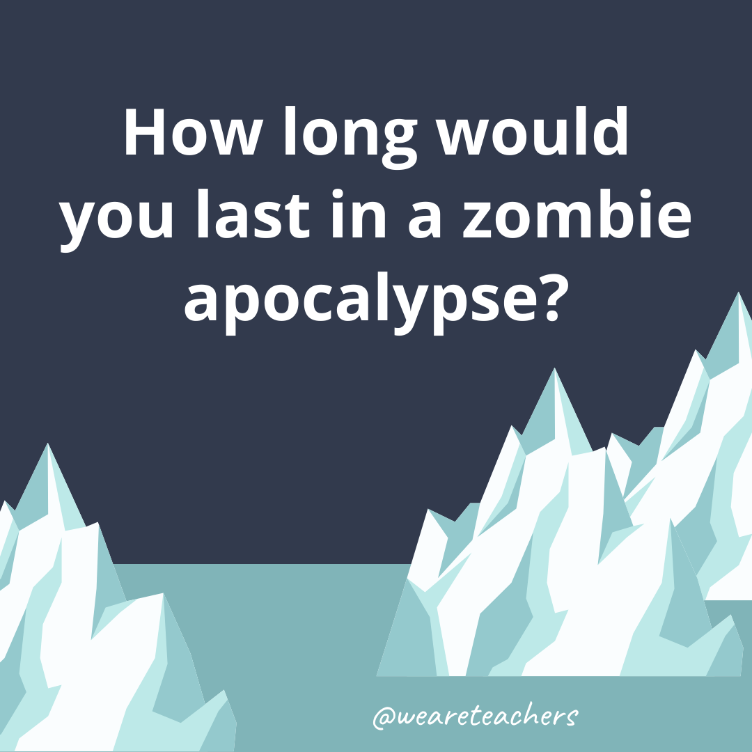 How long would you last in a zombie apocalypse? How long would you last in a zombie apocalypse?